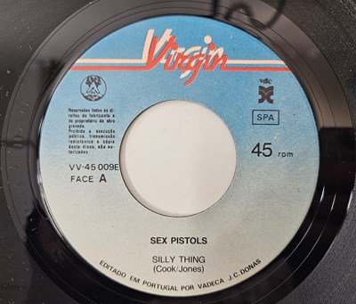 Lot 222 - SEX PISTOLS - SILLY THING 7" (VV-45009ES - PORTUGAL - BLUE LABEL VARIANT)