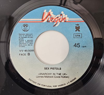 Lot 222 - SEX PISTOLS - SILLY THING 7" (VV-45009ES - PORTUGAL - BLUE LABEL VARIANT)