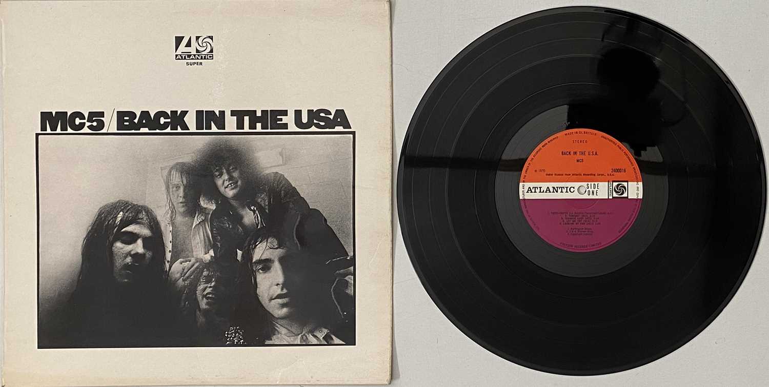 Lot 483 - MC5 - BACK IN THE USA LP (UK ORIGINAL - PLUM/ RED ATLANTIC - 2400016)
