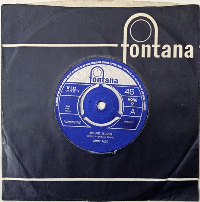 Lot 319 - JIMMY PAGE - SHE JUST SATISFIES 7" (ORIGINAL UK COPY - FONTANA TF 533)