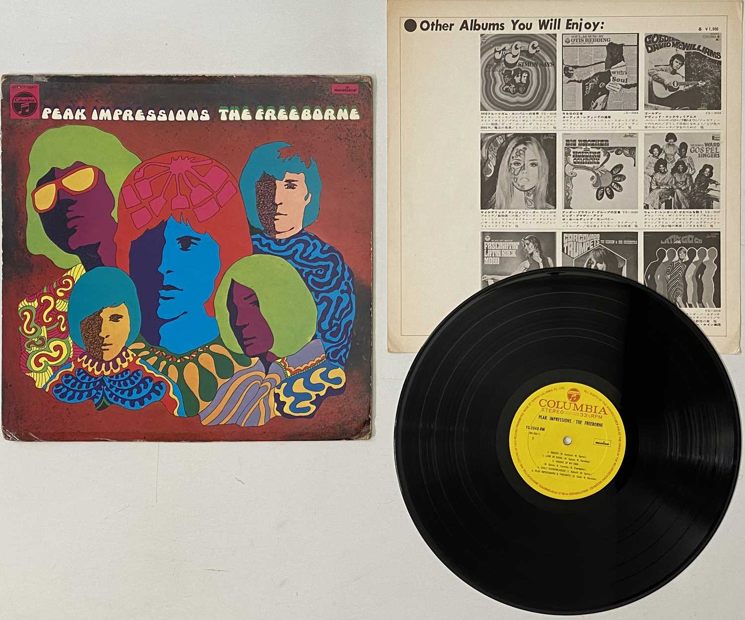 Lot 138 - THE FREEBORNE - PEAK IMPRESSIONS LP (JAPANESE ORIGINAL - COLUMBIA - YS-2048-RM)