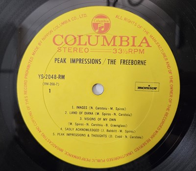 Lot 138 - THE FREEBORNE - PEAK IMPRESSIONS LP (JAPANESE ORIGINAL - COLUMBIA - YS-2048-RM)