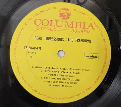 Lot 138 - THE FREEBORNE - PEAK IMPRESSIONS LP (JAPANESE ORIGINAL - COLUMBIA - YS-2048-RM)