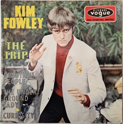 Lot 323 - KIM FOWLEY - THE TRIP EP (ORIGINAL FRENCH COPY - DISQUES VOGUE INT. 18086)