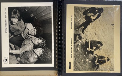 Lot 364 - THE VELVET UNDERGROUND - BILL'S SCRAPBOOK - ORIGINAL PROMO MATERIALS AND MORE.