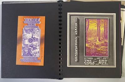 Lot 364 - THE VELVET UNDERGROUND - BILL'S SCRAPBOOK - ORIGINAL PROMO MATERIALS AND MORE.