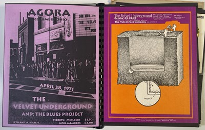 Lot 364 - THE VELVET UNDERGROUND - BILL'S SCRAPBOOK - ORIGINAL PROMO MATERIALS AND MORE.