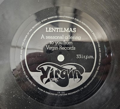 Lot 324 - LENTILMAS - A SEASONAL OFFERING TO YOU FROM VIRGIN RECORDS 7" (ORIGINAL FLEXIDISC RELEASE - VIRGIN LYN 3261)