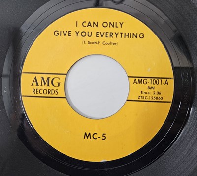 Lot 326 - MC5 - I CAN ONLY GIVE YOU EVERYTHING C/W ONE OF THE GUYS 7" (ORIGINAL US COPY - AMG RECORDS AMG-1001)