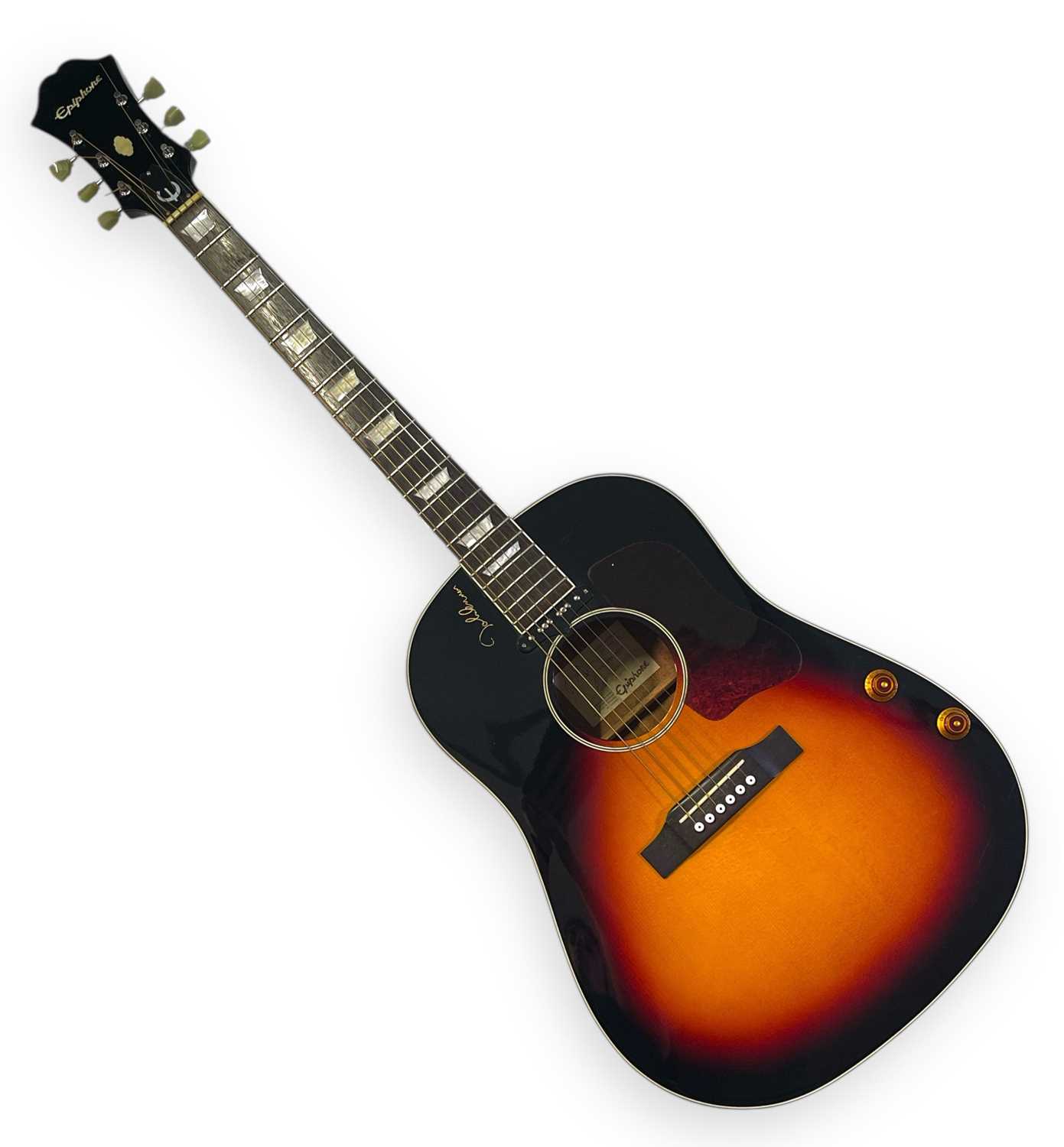 Lot 45 - THE BEATLES - JOHN LENNON EPIPHONE ELECTRO-ACOUSTIC GUITAR.