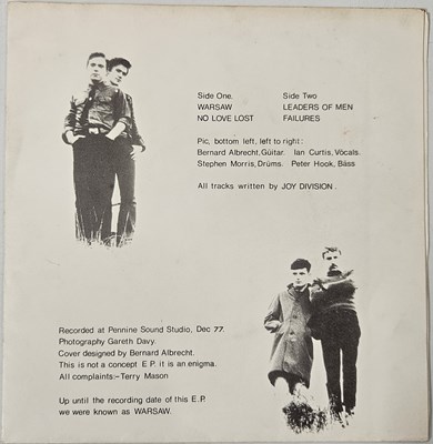Lot 10 - JOY DIVISION - AN IDEAL FOR LIVING 7" (ORIGINAL UK RELEASE - ENIGMA RECORDS - PSS 139)