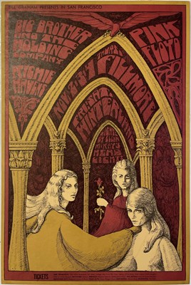 Lot 431 - PINK FLOYD - BG-91 - DEBUT AMERICAN CONCERT POSTER.