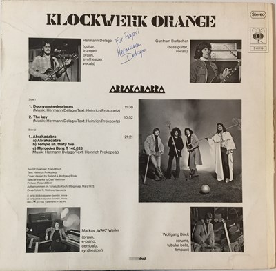 Lot 3 - KLOCKWERK ORANGE - ABRAKADABRA LP (ORIGINAL AUSTRIAN PRESSING - CBS S 81 119)