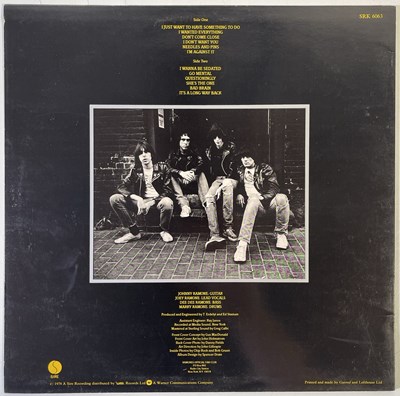 Lot 436 - RAMONES - YELLOW VINYL ROAD TO RUIN SIGNED LP.