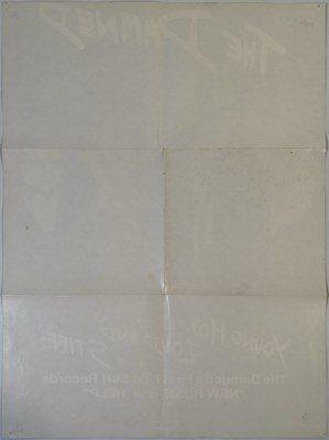 Lot 413 - THE DAMNED - ORIGINAL NEW ROSE PROMOTIONAL POSTER.