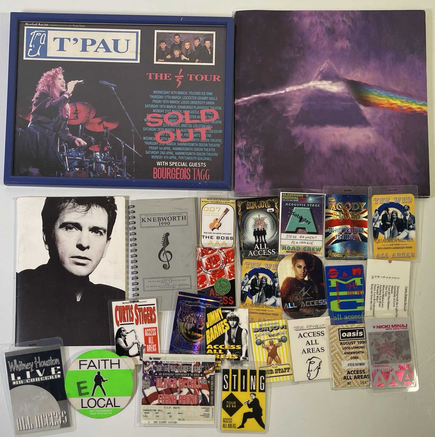 Lot 46 - AAA PASSES INC OASIS KNEBWORTH / PROGRAMMES AND MEMORABILIA.