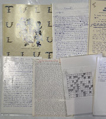 Lot 47 - JETHRO TULL - HANDWRITTEN PROGRAMME NOTES INC IAN ANDERSON.