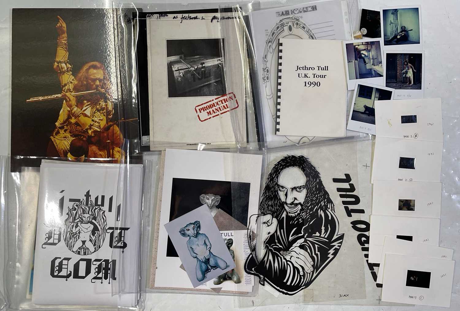 Lot 49 - JETHRO TULL - PRODUCTION MATERIALS FOR TOUR PROGRAMMES.