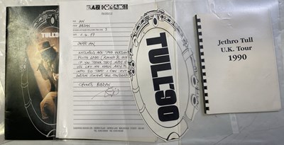 Lot 49 - JETHRO TULL - PRODUCTION MATERIALS FOR TOUR PROGRAMMES.