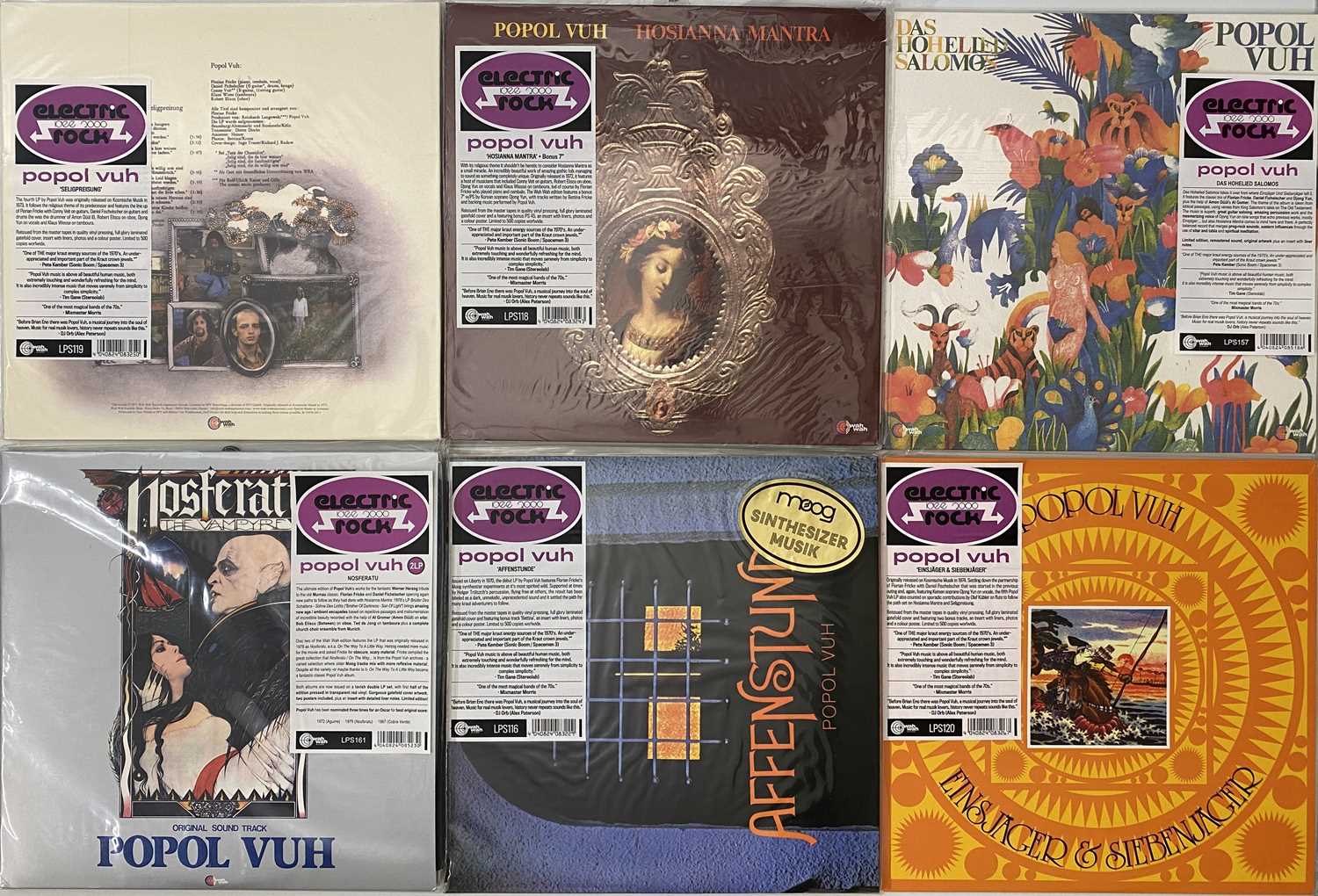 Lot 63 - POPOL VUH - HIGH QUALITY REISSUES - LP COLLECTION