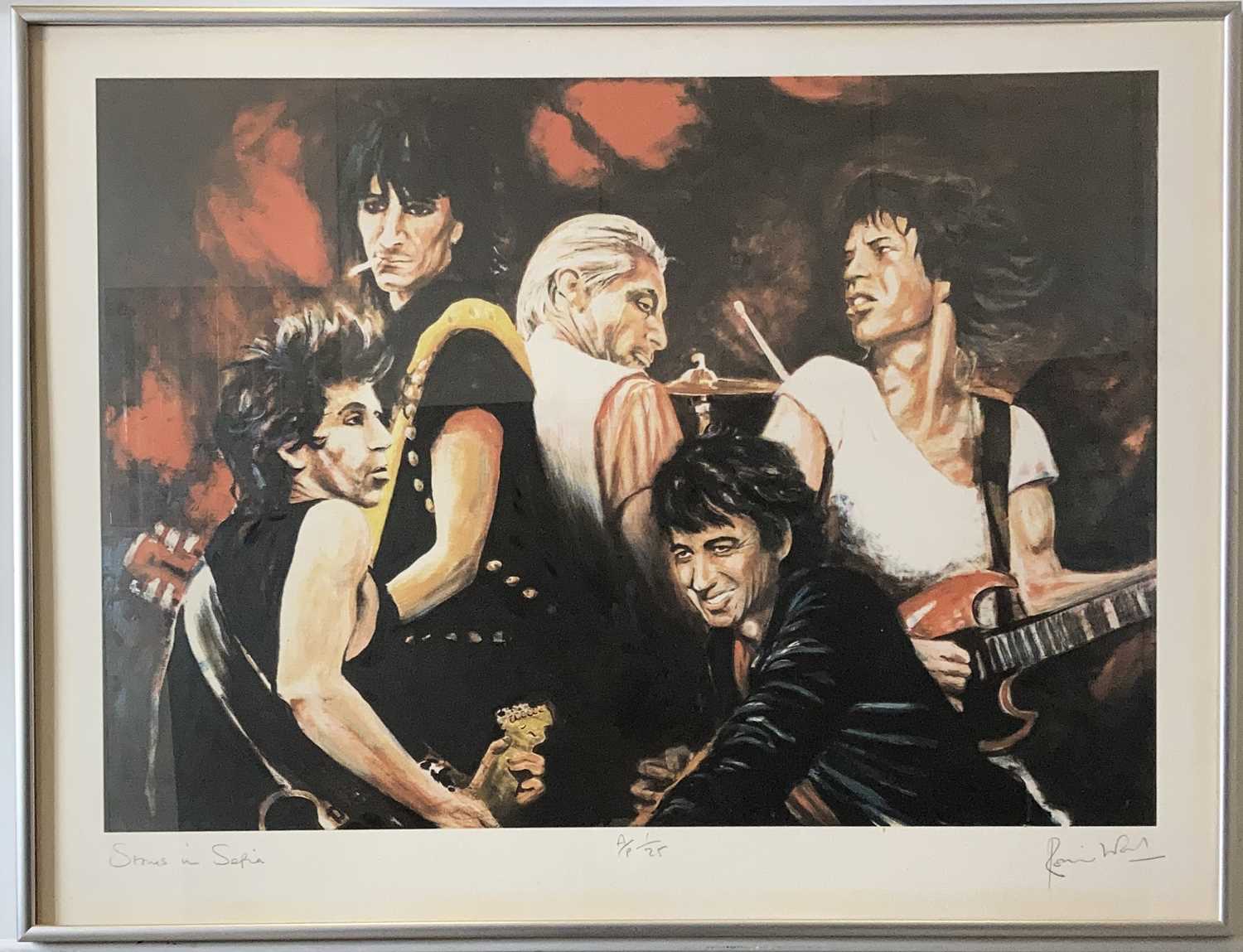 Lot 492 Ronnie Wood Signed Artist Proof Print