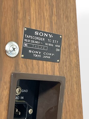 Lot 8 - SONY TC-377 REEL-TO-REEL TAPE RECORDER.
