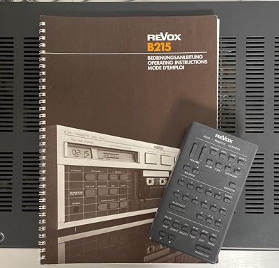 Lot 10 - REVOX B215 CASSETTE TAPE DECK.