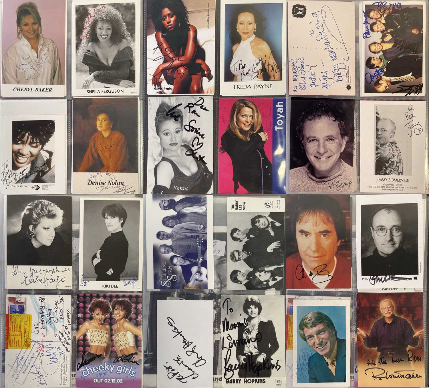 Lot 236 - SIGNED POSTCARDS AND PHOTOGRAPHS INC DESMOND DEKKER / MARTY WILDE.
