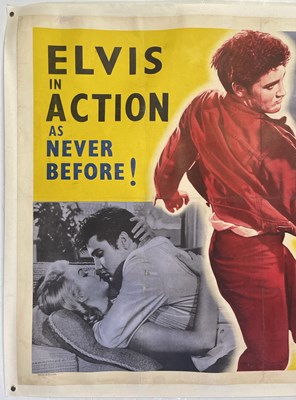 Lot 470 - ELVIS PRESLEY - ORIGINAL JAILHOUSE ROCK (1957) UK QUAD POSTER.