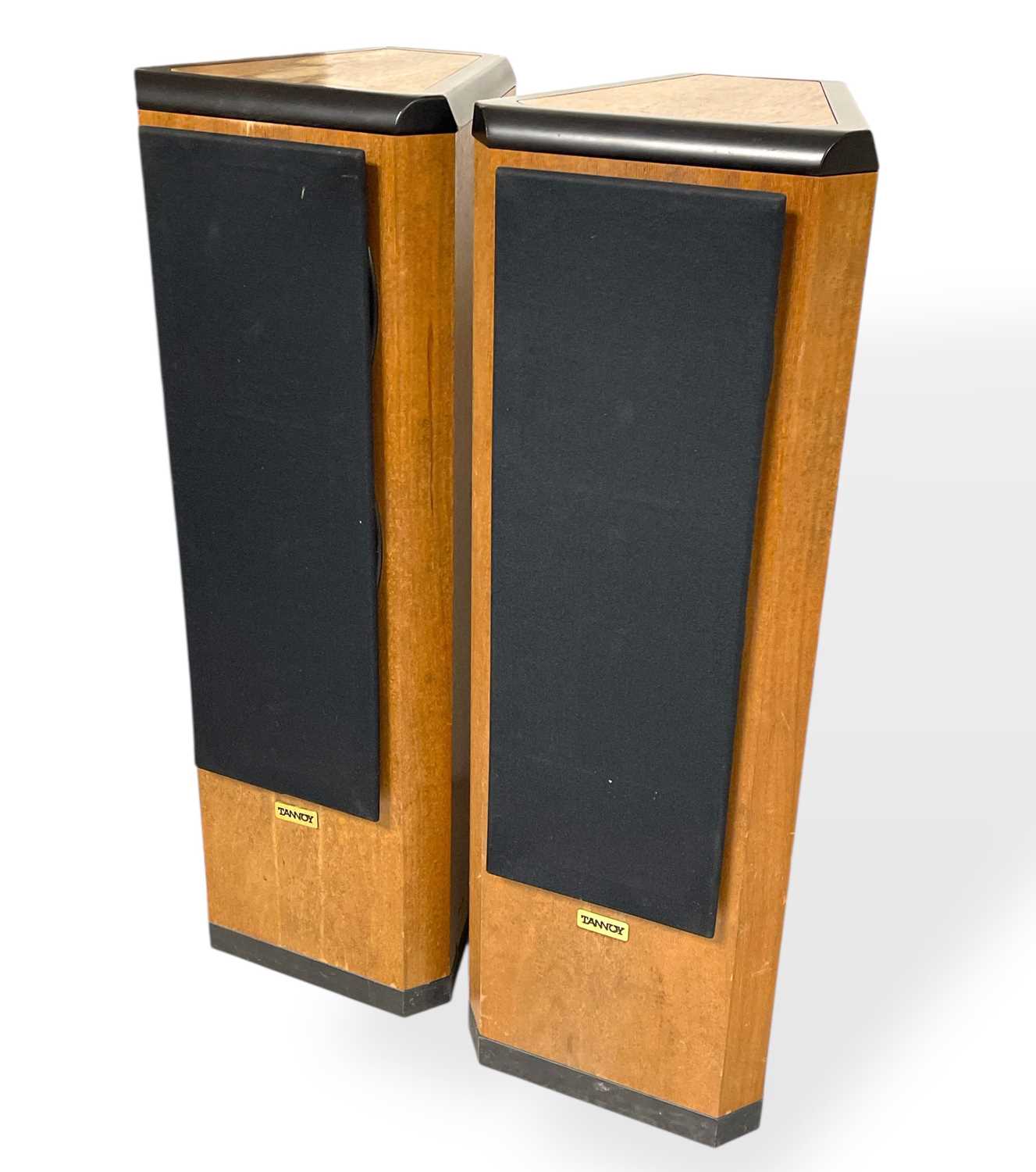 Lot 12 - TANNOY DEFINITIVE D500 FLOORSTANDING SPEAKERS - WALNUT.