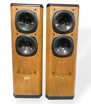Lot 12 - TANNOY DEFINITIVE D500 FLOORSTANDING SPEAKERS - WALNUT.