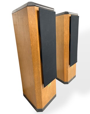 Lot 12 - TANNOY DEFINITIVE D500 FLOORSTANDING SPEAKERS - WALNUT.