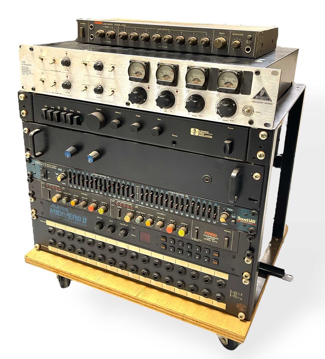 Lot 18 - RACK MOUNTED STUDIO EQUIPMENT.