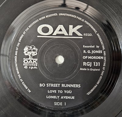 Lot 13 - BO STREET RUNNERS - BO STREET RUNNERS 7" EP (OAK RGJ 131)