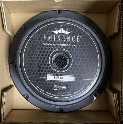 Lot 22 - GUITAR AMPLIFIERS AND EMINENCE BETA-8A SPEAKER CONE.