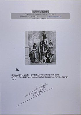 Lot 261 - AC/DC SIGNED LIMITED EDITION PHOTO PRINT.