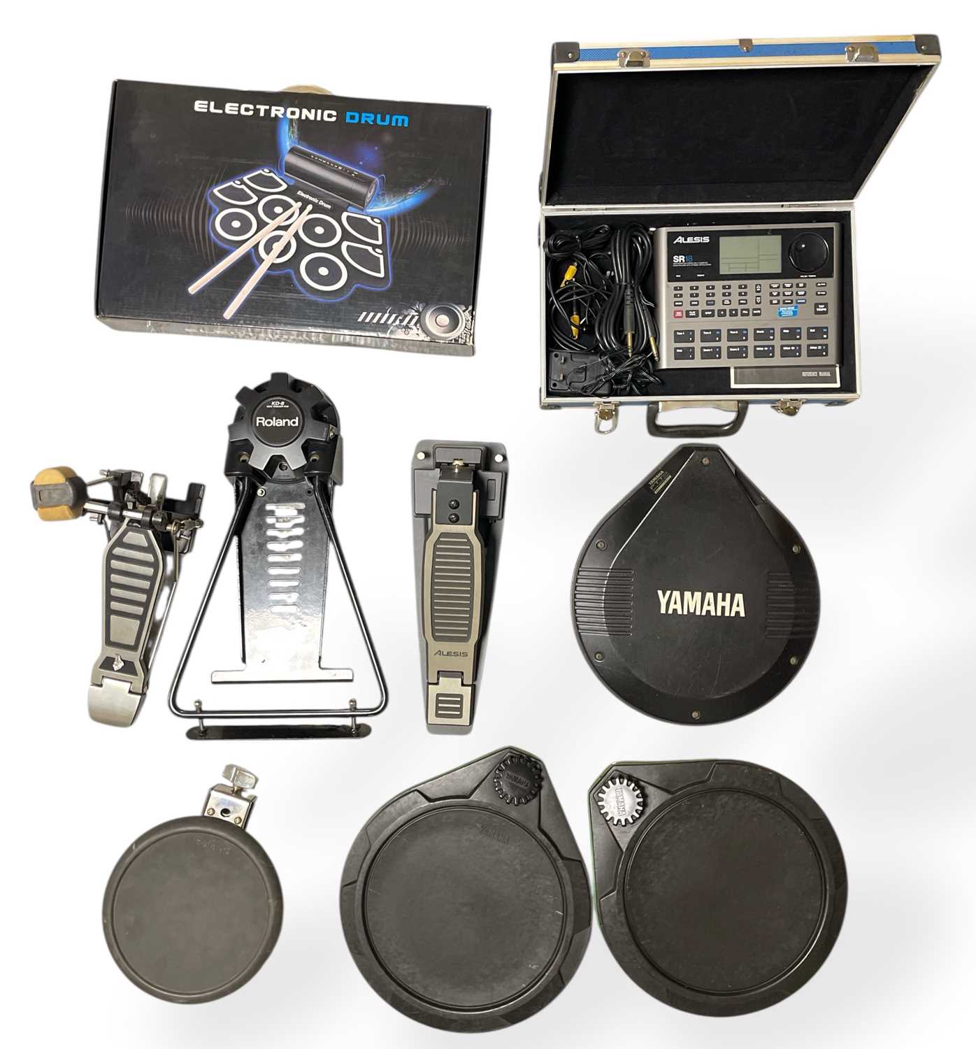 Lot 24 - ELECTRIC DRUM PARTS AND SPARES.
