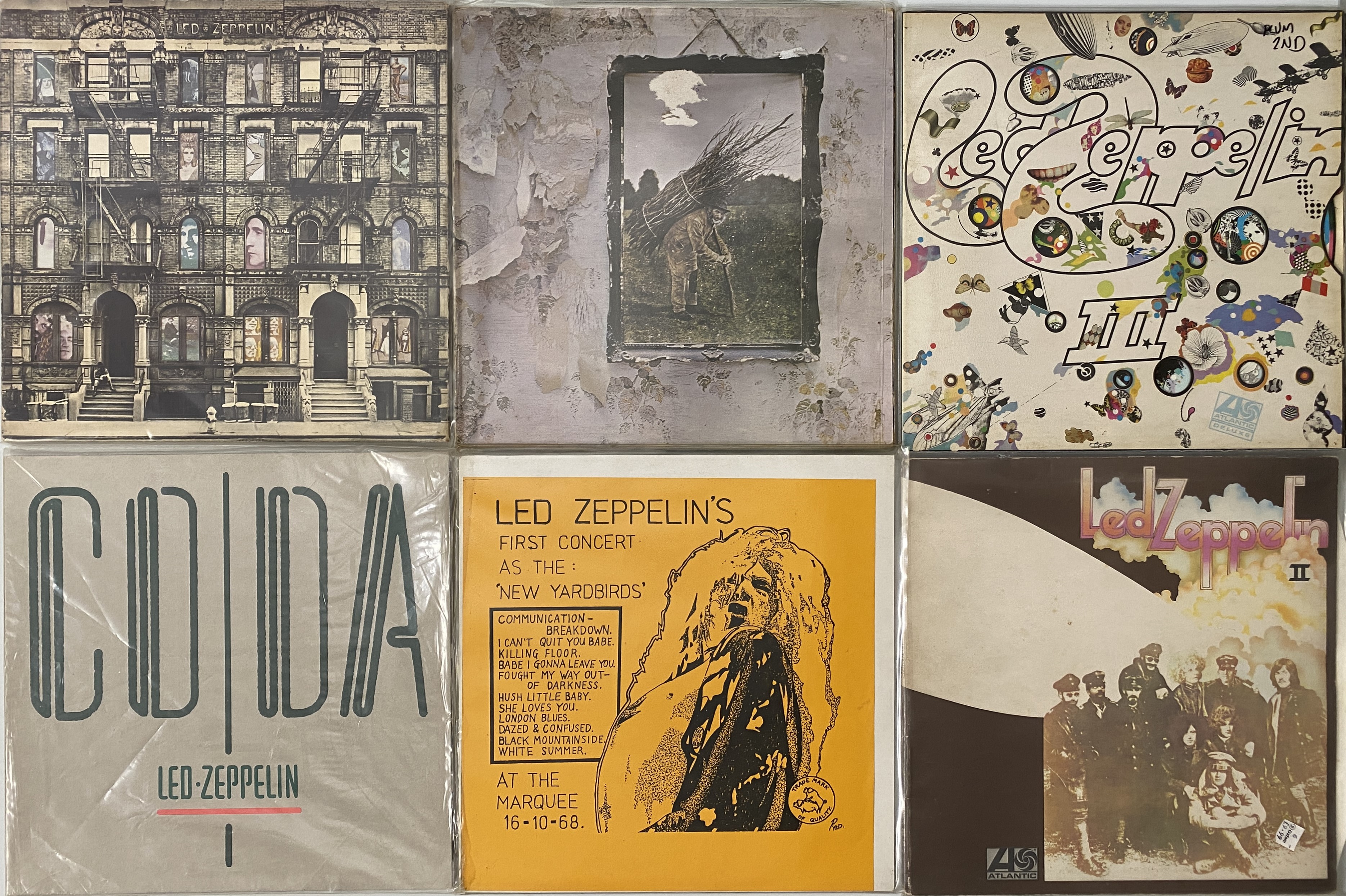Lot 611 - LED ZEPPELIN - LP PACK (IN UK PLUM/ RED