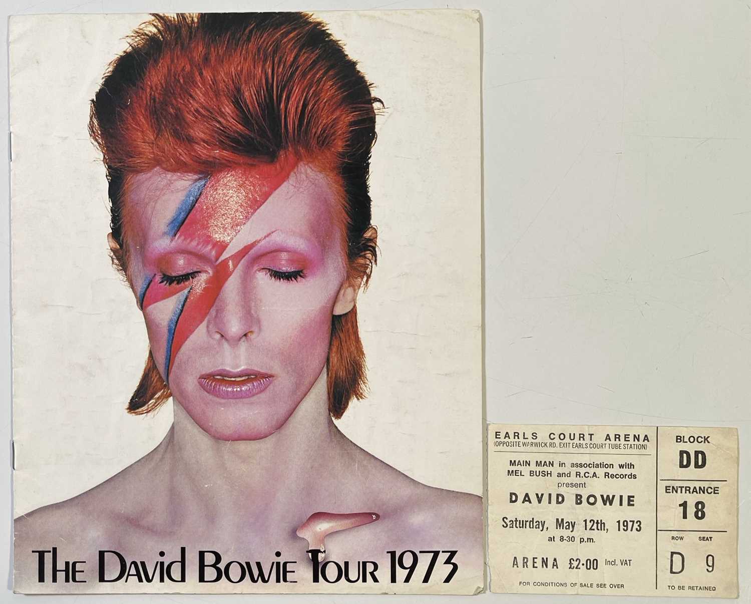 David Bowie T-Shirt Earls Court 1973 Affiche Officiel Noir - Homme Eco