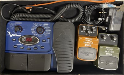 Lot 27 - GUITAR EFFECT PEDAL AND SPARE GUITAR PARTS.