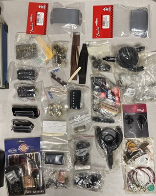 Lot 27 - GUITAR EFFECT PEDAL AND SPARE GUITAR PARTS.