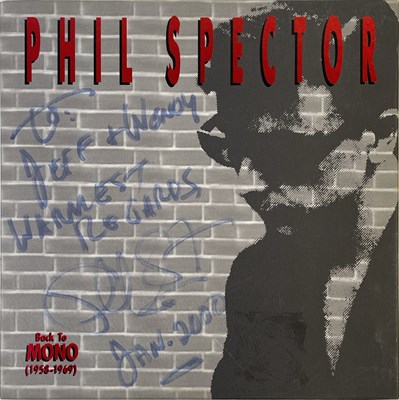 Lot 264 - PHIL SPECTOR - SIGNED 'BACK TO MONO' BOXSET AND PHOTO.