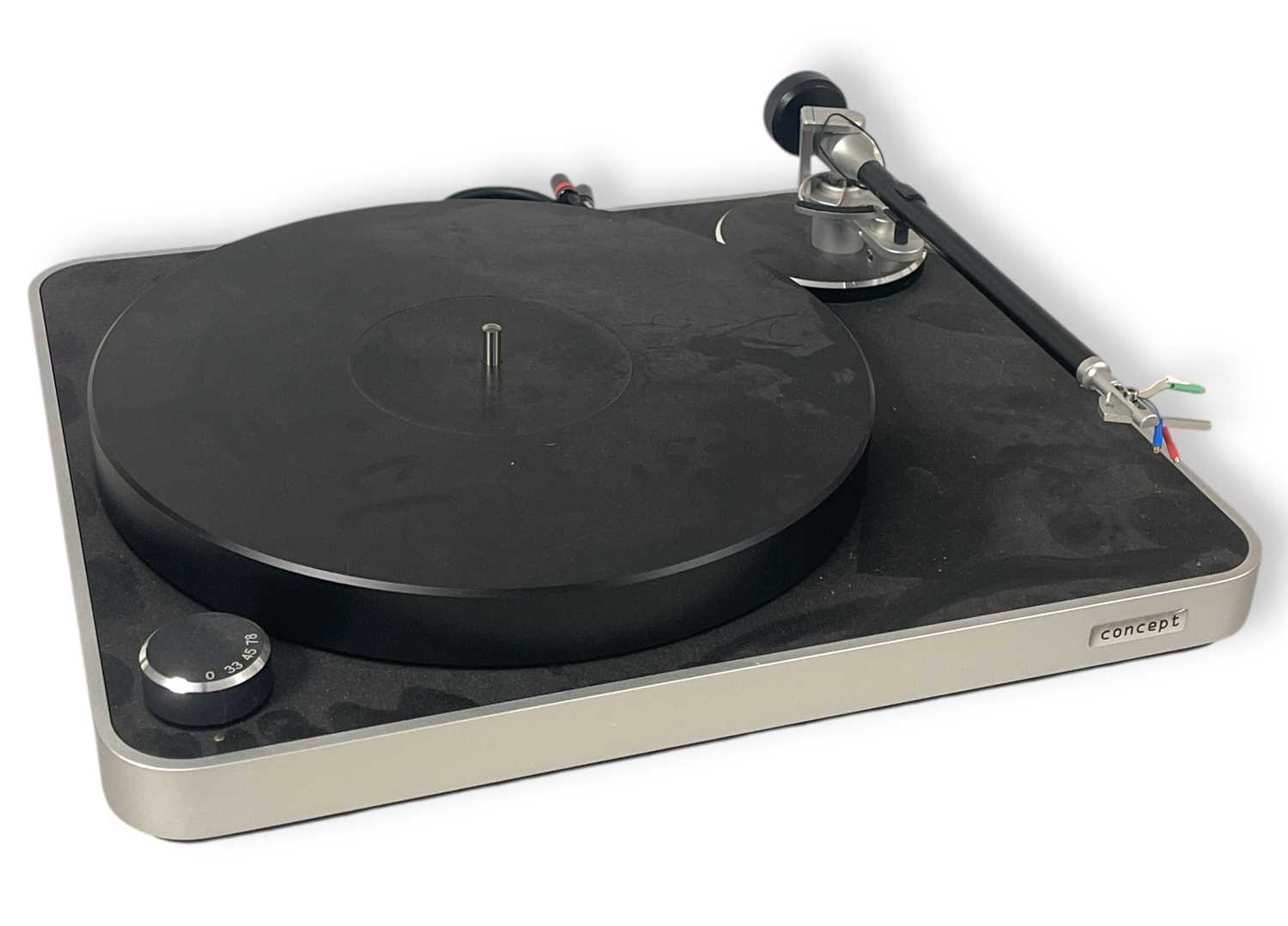 Lot 35 - CLEAR AUDIO CONCEPT TURNTABLE - SILVER.