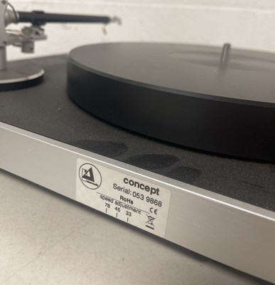 Lot 35 - CLEAR AUDIO CONCEPT TURNTABLE - SILVER.