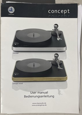 Lot 35 - CLEAR AUDIO CONCEPT TURNTABLE - SILVER.