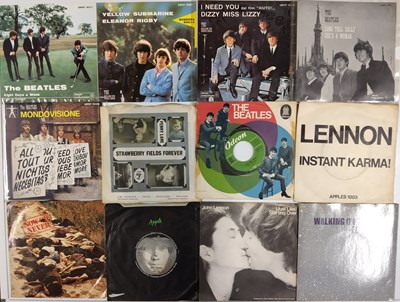Lot 855 - THE BEATLES & SOLO - OVERSEAS 7" PACK