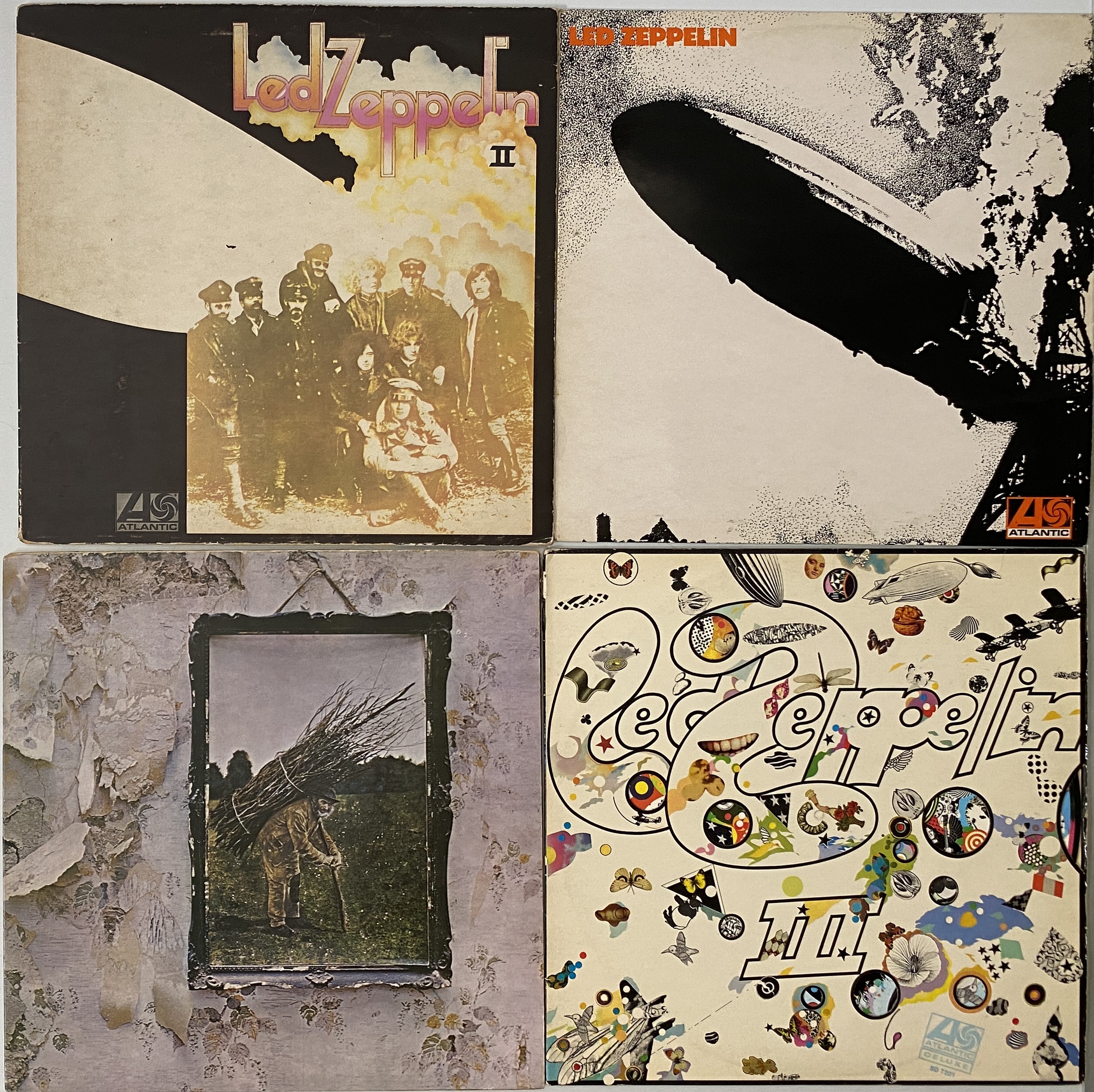 Lot 947 - LED ZEPPELIN - UK ATLANTIC PLUM/ RED LABEL