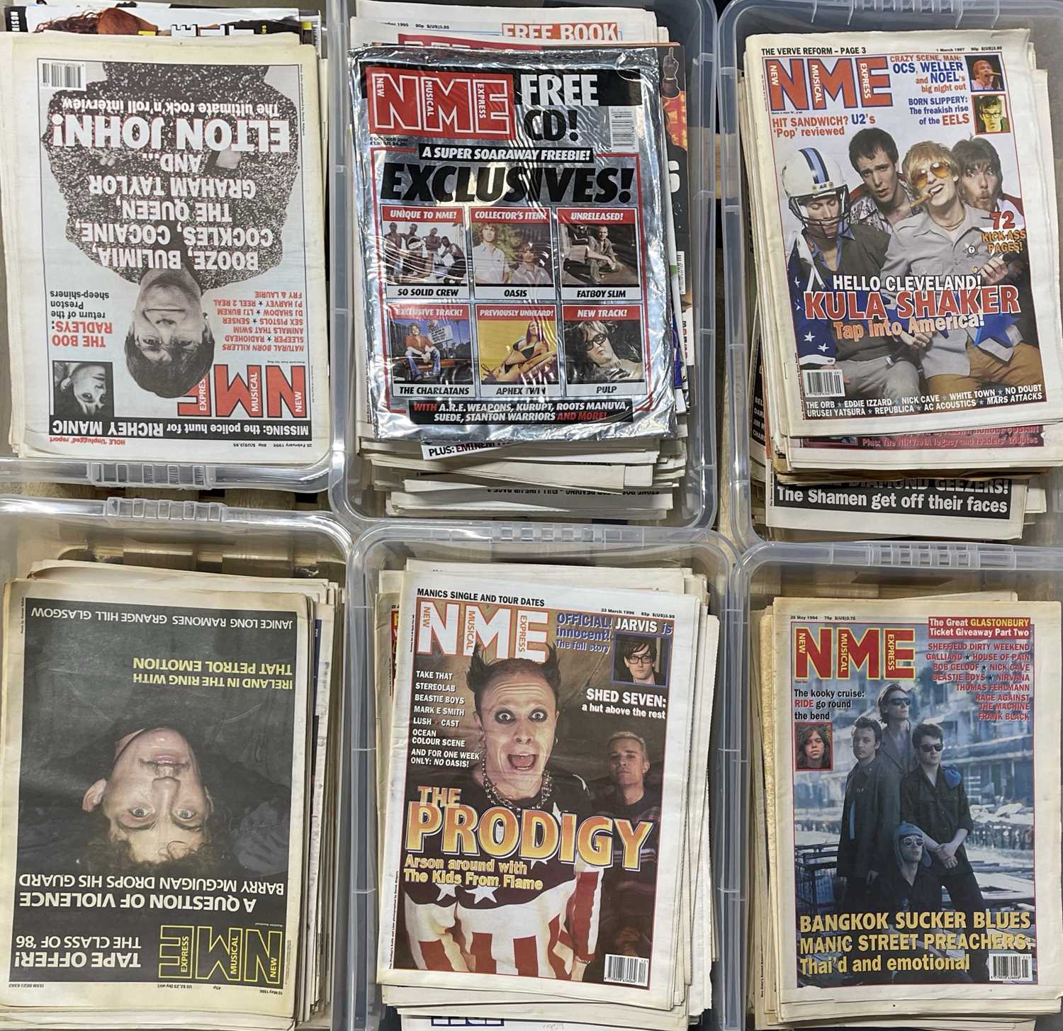 Lot 93 - 1980S AND 1990S NME COLLECTION.