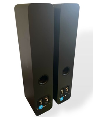 Lot 38 - Q ACOUSTICS 3050 FLOORSTANDING SPEAKERS - MATTE GRAPHITE.