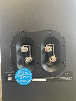 Lot 38 - Q ACOUSTICS 3050 FLOORSTANDING SPEAKERS - MATTE GRAPHITE.